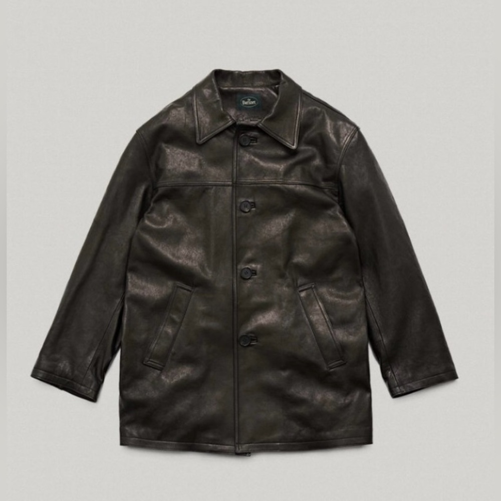 The barnnet rond leather jacket
